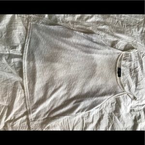 White slit side new look tank